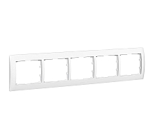 Рамка 5-постовая Legrand Galea Life белая 771005