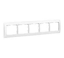 Рамка 5-постовая Legrand Galea Life белая 771005