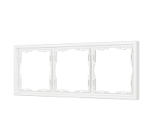 Рамка пластиковая Arlight FRM-NOBE-SFPL-3-WH 054219