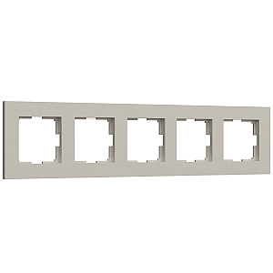 Рамка на 5 постов Werkel Slab (дымчатый софт) W0052917 4690389218477 a071630