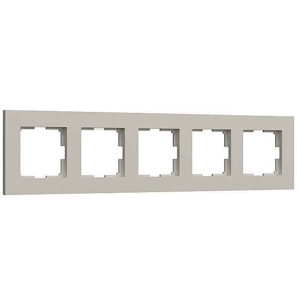 Рамка на 5 постов Werkel Slab (дымчатый софт) W0052917 4690389218477 a071630
