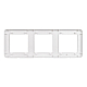 Рамка трехместная Arlight FRM-VERSA-PL-3-WH 043782