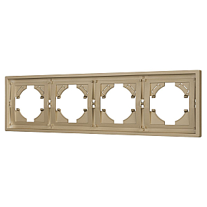 Рамка пластиковая на 4 поста Arlight FRM-TENDO-SFPL-4-GD 054663