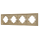 Рамка пластиковая на 4 поста Arlight FRM-TENDO-SFPL-4-GD 054663