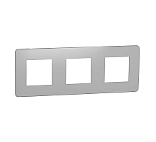 Рамка 3-постовая Schneider Electric Unica New NU280655