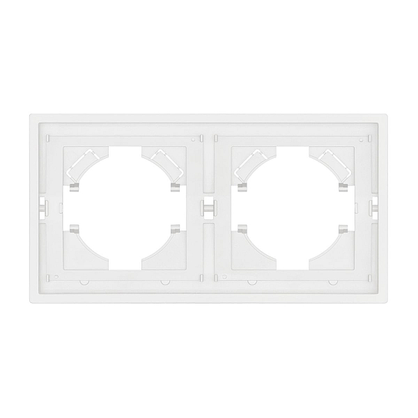 Рамка пластиковая на 2 поста Arlight FRM-TENDO-SFPL-2-WH 054649