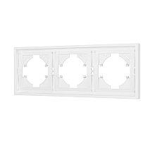 Рамка пластиковая на 3 поста Arlight FRM-TENDO-PL-3-WH 053843