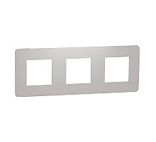 Рамка 3-постовая Schneider Electric Unica New NU280624