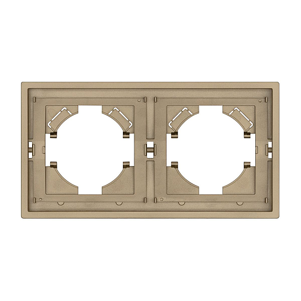 Рамка пластиковая на 2 поста Arlight FRM-TENDO-SFPL-2-GD 054647