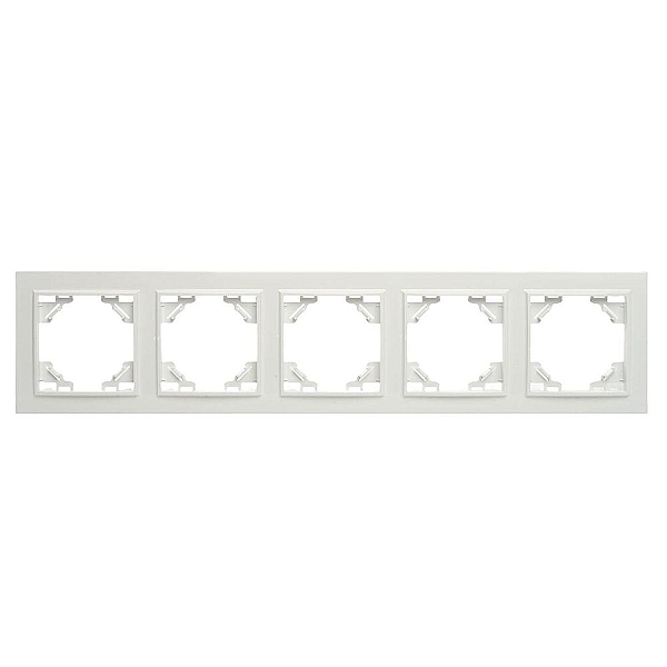Рамка 5-постовая Stekker Эрна белый PFR00-9005-01 39620