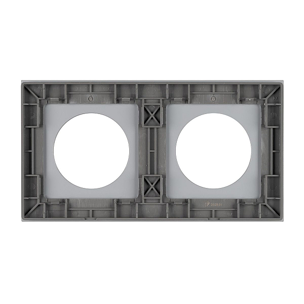 Рамка стеклянная на 2 поста Arlight FRM-GLARE-GC-2-GR 043837