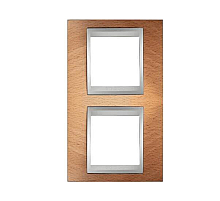 Рамка 2-постовая вертикальная Schneider Electric Unica Top MGU66.004V.0M2