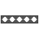 Рамка пластиковая на 5 постов Arlight FRM-TENDO-SFPL-5-GR 054659
