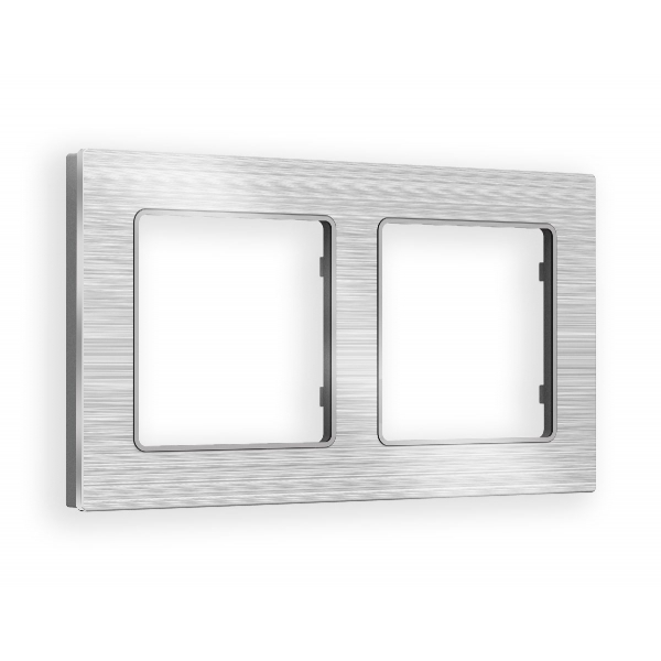 Рамка двухместная Ambrella Volt Platos AF550102 Рамка двухместная Ambrella Volt Platos AF550102