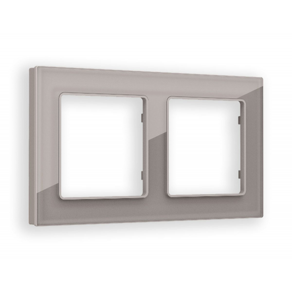 Рамка двухместная Ambrella Volt Platos AF330502 Рамка двухместная Ambrella Volt Platos AF330502