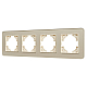 Рамка на 4 поста стеклянная Arlight FRM-OMALI-GS-4-GD 049703