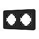 Рамка на 2 поста стеклянная Arlight FRM-OMALI-SFGS-2-BK 049709