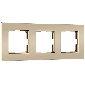 Рамка на 3 поста Werkel Slab (шампань софт) W0032911 4690389218422 a071625
