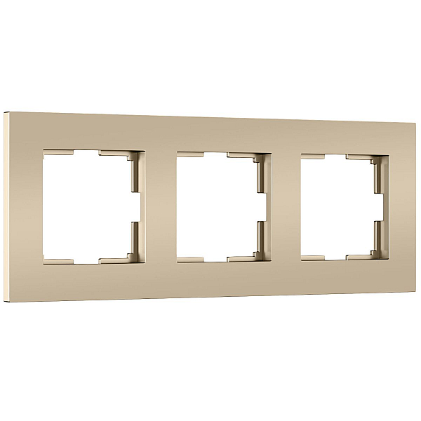 Рамка на 3 поста Werkel Slab (шампань софт) W0032911 4690389218422 a071625