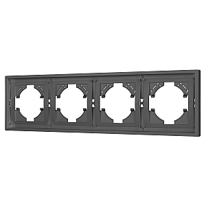 Рамка пластиковая на 4 поста Arlight FRM-TENDO-SFPL-4-GR 054655