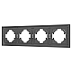 Рамка пластиковая на 4 поста Arlight FRM-TENDO-SFPL-4-GR 054655