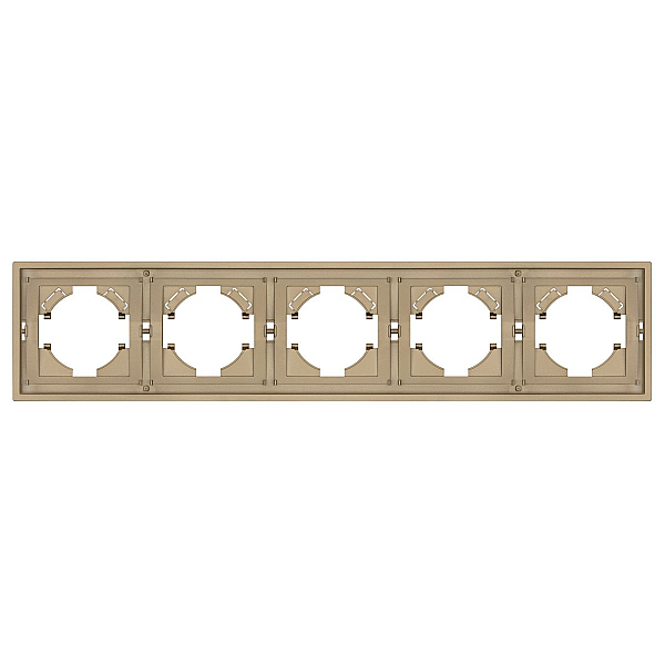 Рамка пластиковая на 5 постов Arlight FRM-TENDO-SFPL-5-GD 054658