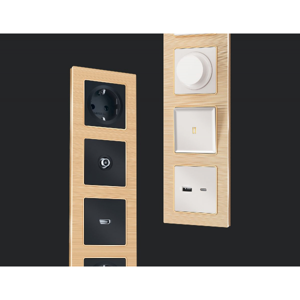 Рамка двухместная Ambrella Volt Platos AF550302 Рамка двухместная Ambrella Volt Platos AF550302