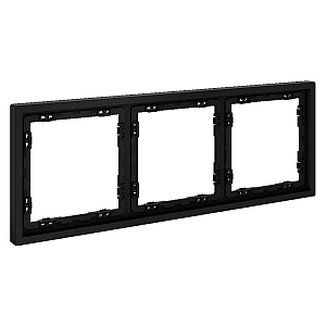 Рамка на 3 поста Voltum S70 VLS100308 (черный матовый)