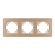 Рамка на 3 поста алюминиевая Arlight FRM-AKIRY-AL-3-GD 049730