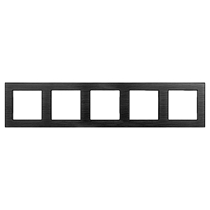Рамка на 5 постов Arlight FRM-PRESTO-ALS-5-BK 043865