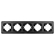 Рамка на 5 постов алюминиевая Arlight FRM-AKIRY-AL-5-BK 049735
