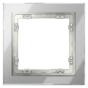 Рамка на 1 пост Voltum S70 VLS110105 (сталь, стекло)