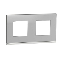 Рамка 2-постовая Schneider Electric Unica New NU600480