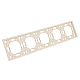 Рамка Stekker, PFR00-5005-08 5-местная Эмили, кашемир, soft touch 49914