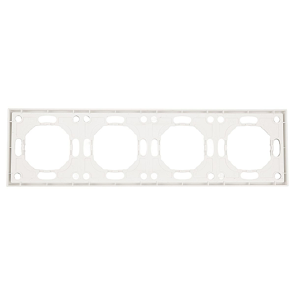 Рамка 4-постовая Stekker Эмили белый фарфор PFR00-5004-01 49887