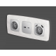 Лицевая панель для розетки 2USB тип A+C Ambrella Volt Omega OP4110