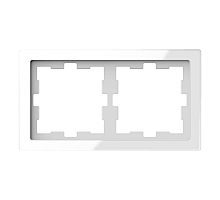 Рамка 2-постовая Schneider Electric Merten D-Life MTN4020-6520