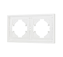 Рамка пластиковая на 2 поста Arlight FRM-TENDO-SFPL-2-WH 054649