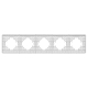 Рамка на 5 постов алюминиевая Arlight FRM-AKIRY-SFAL-5-SR 049746