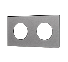 Рамка стеклянная на 2 поста Arlight FRM-GLARE-GC-2-GR 043837