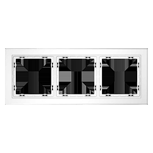 Рамка на 3 поста Voltum S70 VLS110302 (белый,матовый,стекло)