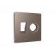 Лицевая панель Alfa (Темная бронза матовый) для компьютерной/телефонной + TV розетки RJ-45/RJ-11 Quant Ambrella Volt AP6425