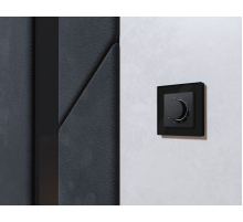 Лицевая панель Alfa (Графит мягкое касание) для терморегулятора теплого пола Quant Ambrella Volt AP9057