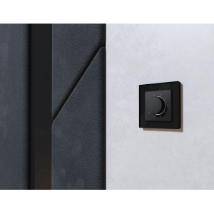 Лицевая панель Alfa (Графит мягкое касание) для терморегулятора теплого пола Quant Ambrella Volt AP9057