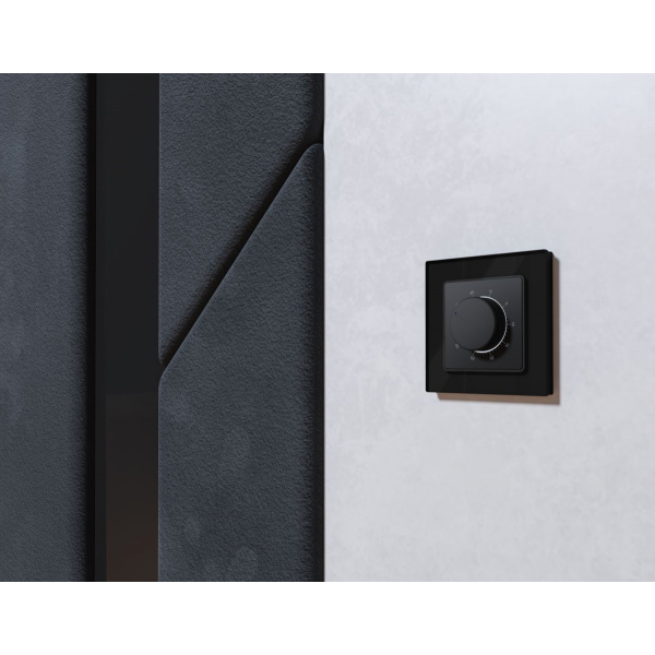 Лицевая панель Alfa (Графит мягкое касание) для терморегулятора теплого пола Quant Ambrella Volt AP9057