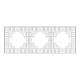 Рамка на 3 поста пластиковая Arlight FRM-PERIO-PL-3-WH 049754