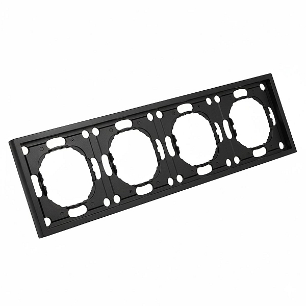 Рамка 4-постовая Stekker Эмили черный уголь PFR00-5004-05 49861