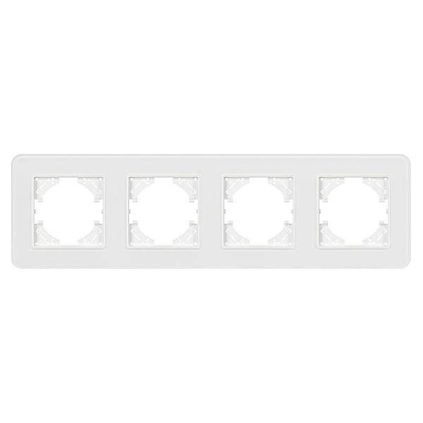 Рамка на 4 поста стеклянная Arlight FRM-OMALI-GS-4-WH 049700