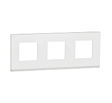 Рамка 3-постовая Schneider Electric Unica New NU600689