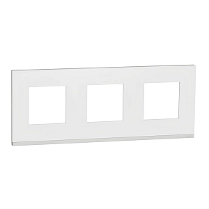 Рамка 3-постовая Schneider Electric Unica New NU600689